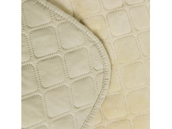 Покривало ТЕП "VELOUR" 240*260 см бежевий ромб круглий
