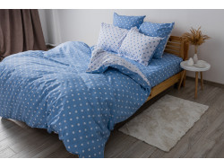 Комплект постільної білизни ТЕП "Happy Sleep" Light Blue Dots, 50x70 сімейний