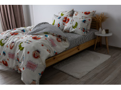 Комплект постільної білизни ТЕП "Soft dreams" Sesame Faces, 70x70 полуторний
