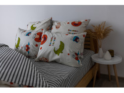 Комплект постільної білизни ТЕП "Soft dreams" Sesame Faces, 70x70 полуторний