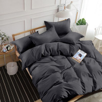 Комплект постільної білизни SoundSleep Stripe Antracit сатин-страйп антрацит євро