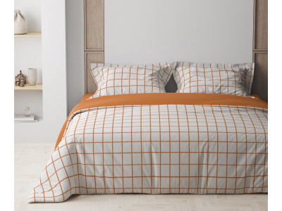 Комплект постільної білизни "ТЕП" TERRACOTTA Check, 70x70 полуторний