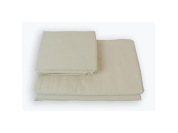 Простирадло на гумці SoundSleep Shine сатин beige бежеве 200x220 см