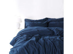 Комплект постільної білизни SoundSleep Stonewash Adriatic євро dark blue синій