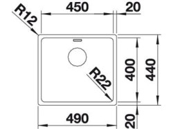 Мойка кухонная Blanco - 522961 ANDANO 450-IF