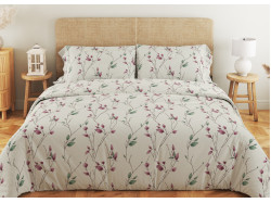 Комплект постільної білизни ТЕП "Soft dreams" Branch on White, 70x70 полуторний