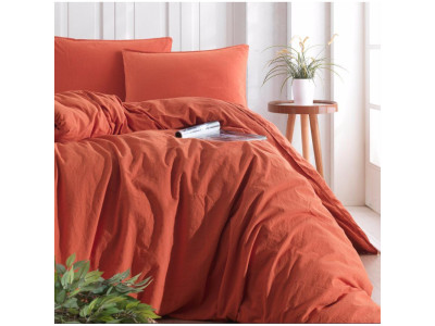 Комплект постільної білизни SoundSleep Stonewash Adriatic євро orange кирпичний