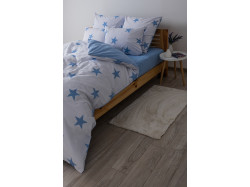 Комплект постільної білизни ТЕП "Soft dreams" Morning Star Blue, 70x70 сімейний
