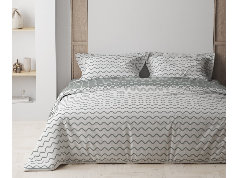 Комплект постільної білизни ТЕП "Happy Sleep" Pearl Dream - GREY, 50x70 двоспальний