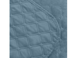 Покривало ТЕП "VELOUR" 220 * 240 см синій/ромб круглий