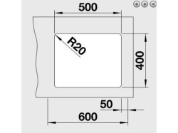 Мойка кухонная Blanco - 522227 ETAGON 500-U
