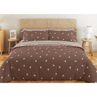 Комплект постільної білизни ТЕП "Soft dreams" Cappuccino Night, 70x70 полуторний