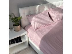 Комплект постільної білизни Fiber Roze Stripe Emily мікрофібра рожевий євро