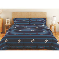 Комплект постільної білизни ТЕП "Soft dreams" Line Blue, 70x70 полуторний