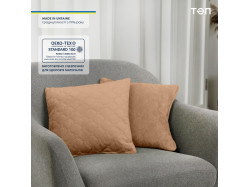 Подушка декоративная "VELOUR" 40*40 см Золотий беж