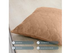Подушка декоративная "VELOUR" 40*40 см Золотий беж