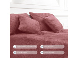 Покривало ТЕП "VELOUR" 150*210 см Mesa Rose/ромб круглий