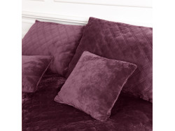 Покривало ТЕП "VELOUR" 220*240 см бордо/Ромб круглий