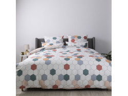 Комплект постільної білизни ТЕП "Happy Sleep" Барвисті соти, 50x70 двоспальний