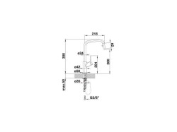 Смеситель кухонный Blanco - 520765 JURENA-S