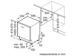 Посудомоечная машина встраиваемая Bosch - SMV 4 HCX 40 K