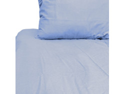 Простирадло на резинці фланелева Delicacy SoundSleep блакитна 90х200 см