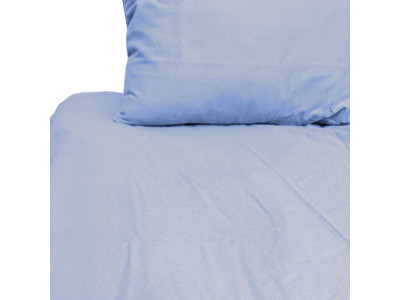 Простирадло на резинці фланелева Delicacy SoundSleep блакитна 90х200 см