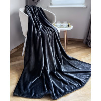 Плед велсофт Manner Graphite ТМ Emily 300 г/м2 150х200 см