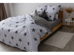 Комплект постільної білизни ТЕП "Soft dreams" Morning Star Grey, 70х70 сімейний