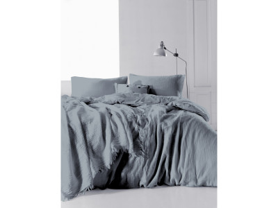 Комплект постільної білизни SoundSleep Muslin Dark Grey євро