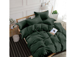 Комплект наволочок SoundSleep Stripe Dark Green сатин-страйп темно-зелений 50х70 см