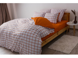 Комплект постільної білизни "ТЕП" TERRACOTTA Check, 70x70 двоспальний