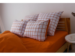 Комплект постільної білизни "ТЕП" TERRACOTTA Check, 70x70 двоспальний
