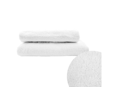 Рушник махровий з петелькою SoundSleep Lenity білий 400г/м2 50х90 см