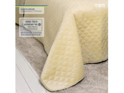 Покривало ТЕП "VELOUR" 180*240 см бежевий ромб круглий