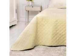 Покривало ТЕП "VELOUR" 180*240 см бежевий ромб круглий