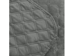 Покривало ТЕП "VELOUR" 150*210 см сіре/ромб круглий