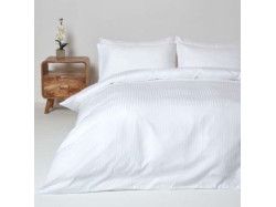 Простирадло Stripe SoundSleep сатин-страйп білий 150х220 см
