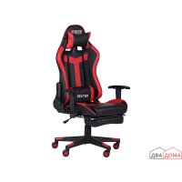 Крісло VR Racer Dexter Grindor чорний/червоний AMF