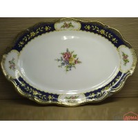 Антикварне блюдо Winterling Roslau Marie Louise Kobaltblau